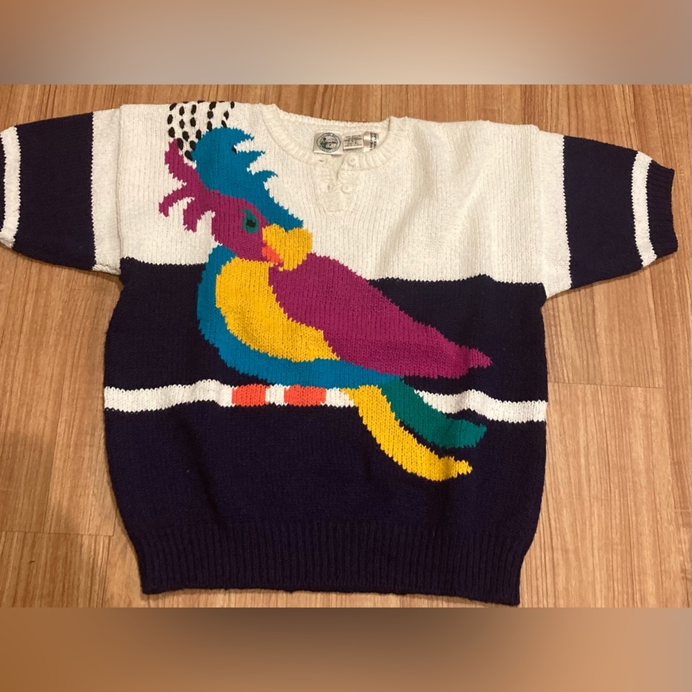 VTG Colter Bay International Parrot Sweater - Size XL
